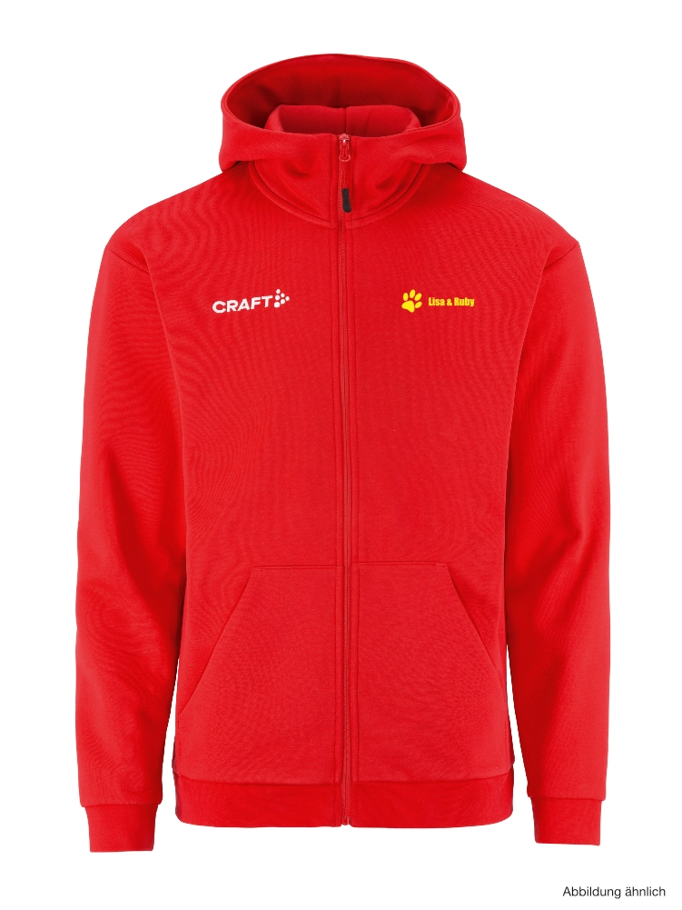 craft Community 2.0 Logo Fz Hoodie M - rot