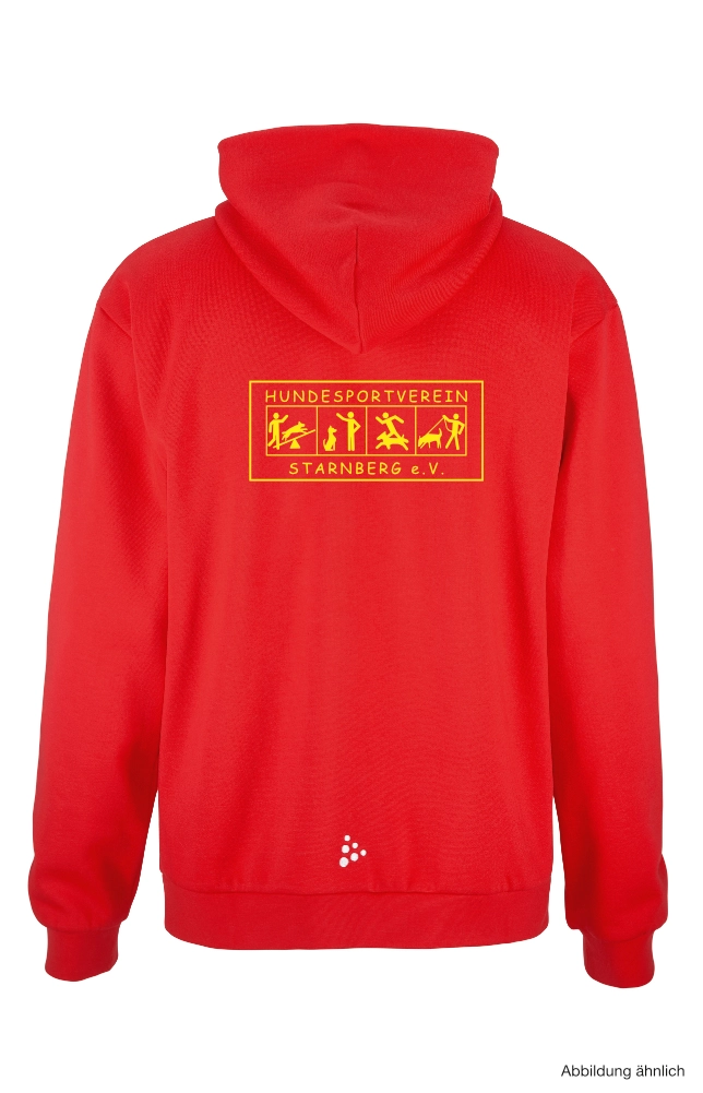 craft Community 2.0 Logo Fz Hoodie M - rot – Bild 2