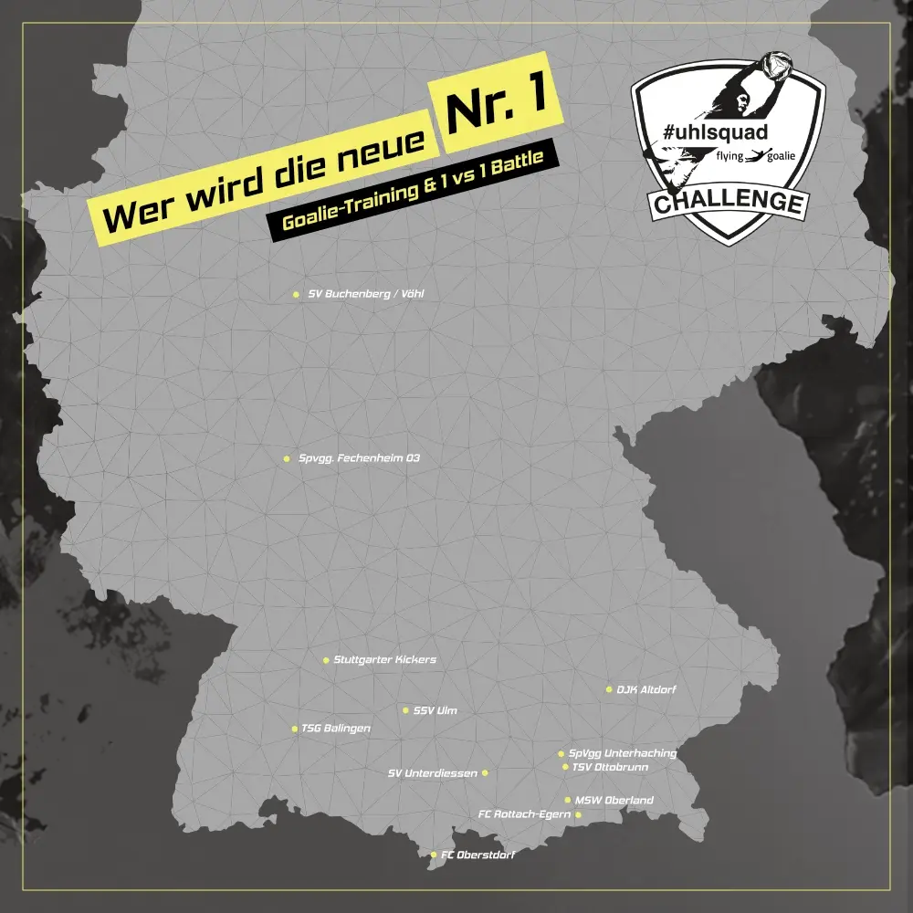 #uhlsquad CHALLENGE Deutschlandkarte